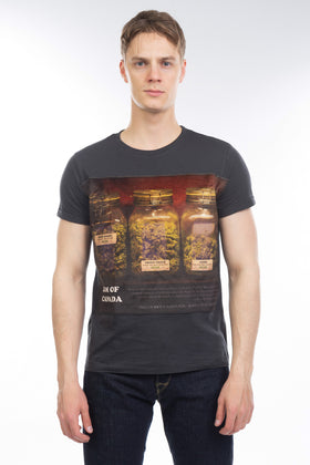 BASTILLE RIVE DROITE T-Shirt Top Size S Cannabis Jar Photo Print Made in Italy gallery photo number 2