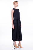 RRP €450 EMPORIO ARMANI Midi Cocoon Dress Size IT 42 / M Drawstring Hem Zipped gallery photo number 4