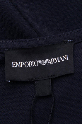 RRP €450 EMPORIO ARMANI Midi Cocoon Dress Size IT 42 / M Drawstring Hem Zipped gallery photo number 7
