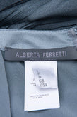 RRP €1080 ALBERTA FERRETTI Silk A-Line Dress Size IT 40 / S Tulle Overlay Tiered gallery photo number 7