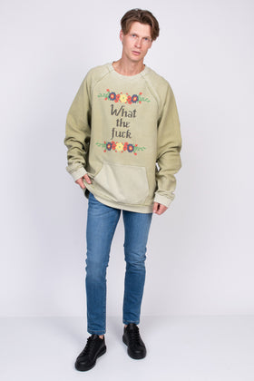 RRP€555 MAISON MARGIELA Oversized Sweatshirt Size IT 46 XS Embroidered Worn Look gallery photo number 2