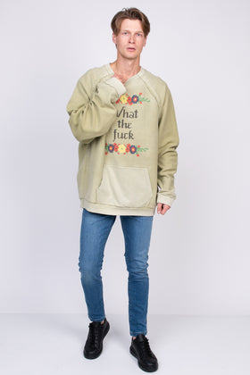 RRP€555 MAISON MARGIELA Oversized Sweatshirt Size IT 46 XS Embroidered Worn Look gallery photo number 1