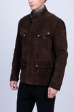 BELSTAFF DENESMERE Suede Leather Jacket US-UK38 IT48 M RRP€1195 Waxed Worn Look gallery photo number 4