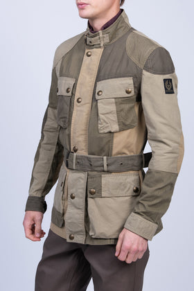 RRP€595 BELSTAFF PATCHWORK TRIALMASTER Waxed Jacket US-UK42 IT52 XL Belted gallery photo number 4