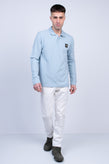 BELSTAFF ESSENTIALS Polo Shirt US-UK40 IT50 L Split Hem Spread Collar gallery photo number 1