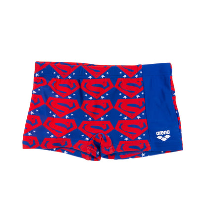 ARENA X JUSTICE LEAGUE Swim Boxer Trunks Size 1-2Y Printed Superman Logo gallery photo number 1