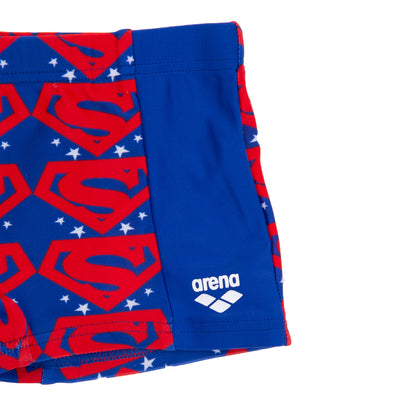 ARENA X JUSTICE LEAGUE Swim Boxer Trunks Size 1-2Y Printed Superman Logo gallery photo number 3
