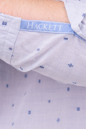 HACKETT Shirt Size XL Floral Fil Coupe Insert Slim Fit Made in Portugal RRP €120 gallery photo number 5