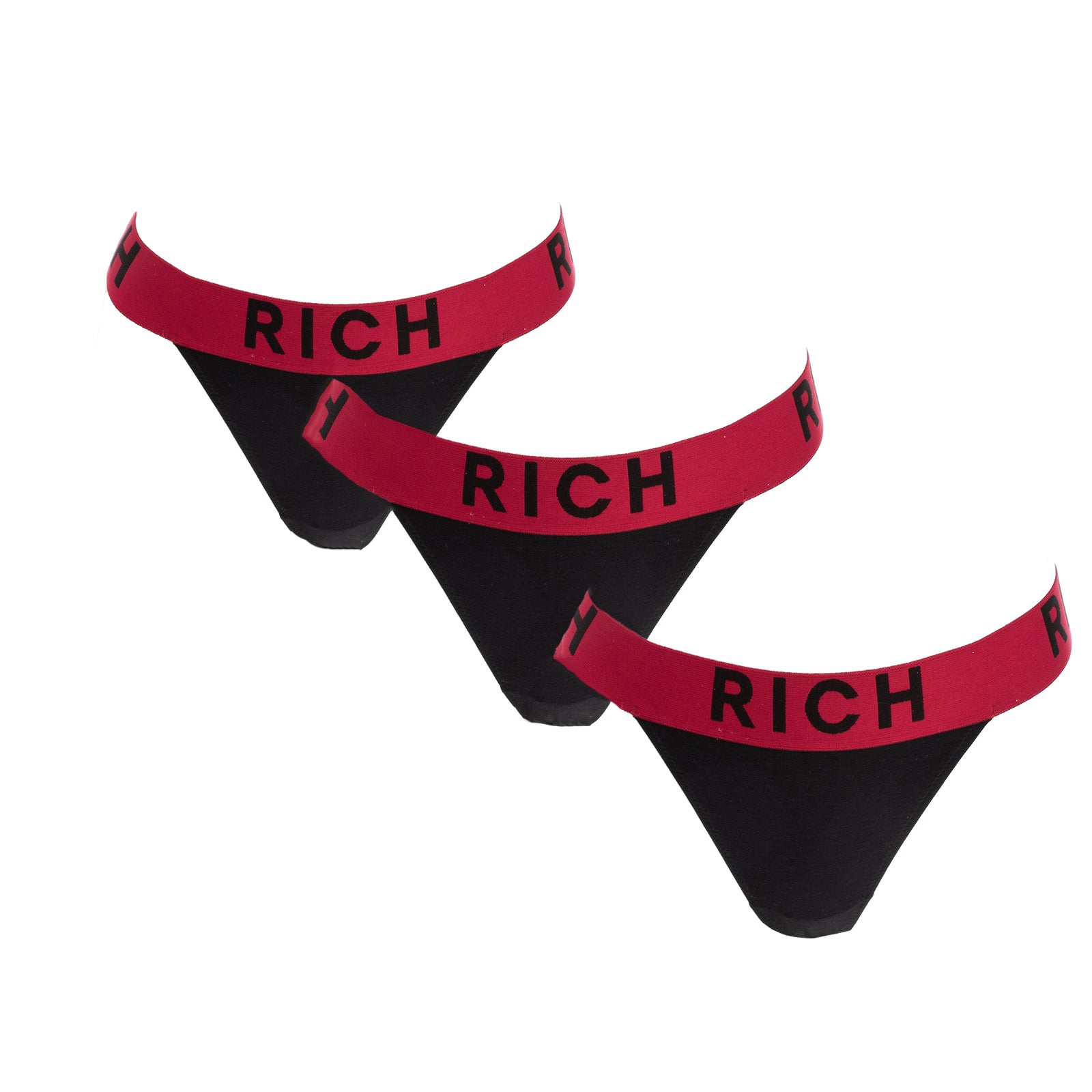 JOHN RICHMOND UNDERWEAR 3 PACK Thong Knickers Size 44 / S Made in Italy gallery main photo