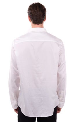 ARMANI EXCHANGE Shirt Size M Embroidered Logo Regular Collar Slim Fit gallery photo number 4
