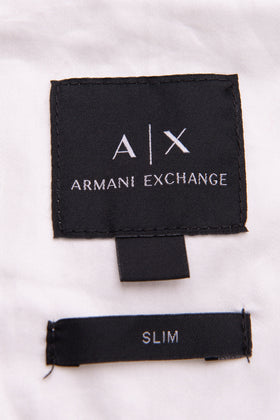 ARMANI EXCHANGE Shirt Size M Embroidered Logo Regular Collar Slim Fit gallery photo number 7