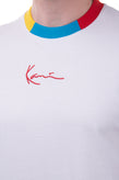 KARL KANI T-Shirt Top Size M Embroidered Logo Colour Block Short Sleeve gallery photo number 5