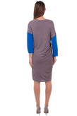 RRP €210 ATOS LOMBARDINI Shift Dress Size IT 40 / XS Pleated Side Made in Italy gallery photo number 4