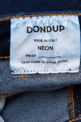 DONDUP Jeans Size XL / 14Y Stretch Garment Dye Frayed Bootcut Leg Made in Italy gallery photo number 6