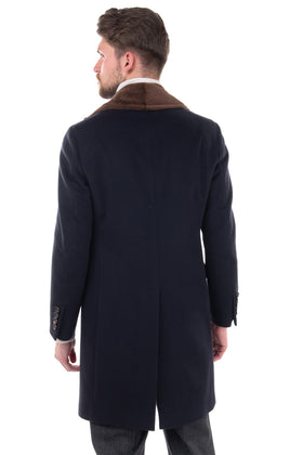 RRP €2705 GABRIELE PASINI 100% Cashmere Coat Size IT 48 / M Mink Fur Collar gallery photo number 6