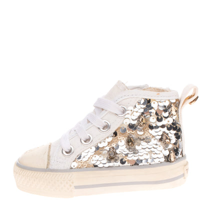 RRP €115 TWINSET Canvas Sneakers Size 20 UK 4 US 5 High Top Sequin Rhinestones gallery photo number 4