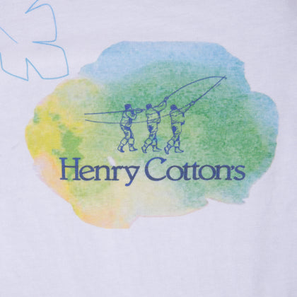 HENRY COTTON'S T-Shirt Top Size 9M Printed Logo Short Sleeve Crew Neck gallery photo number 6