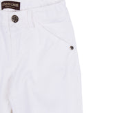 RRP €210 ROBERTO CAVALLI Gabardine Trousers Size 6Y White Made in Italy gallery photo number 3