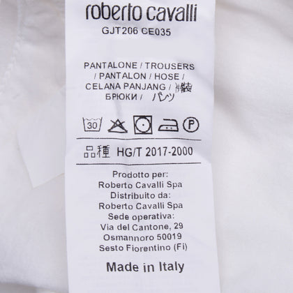RRP €210 ROBERTO CAVALLI Gabardine Trousers Size 6Y White Made in Italy gallery photo number 8