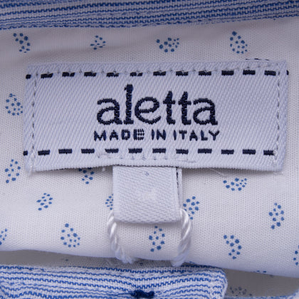 ALETTA Shirt Size 6M / 68CM Patterned Button Up Long Sleeve Made in Italy gallery photo number 4