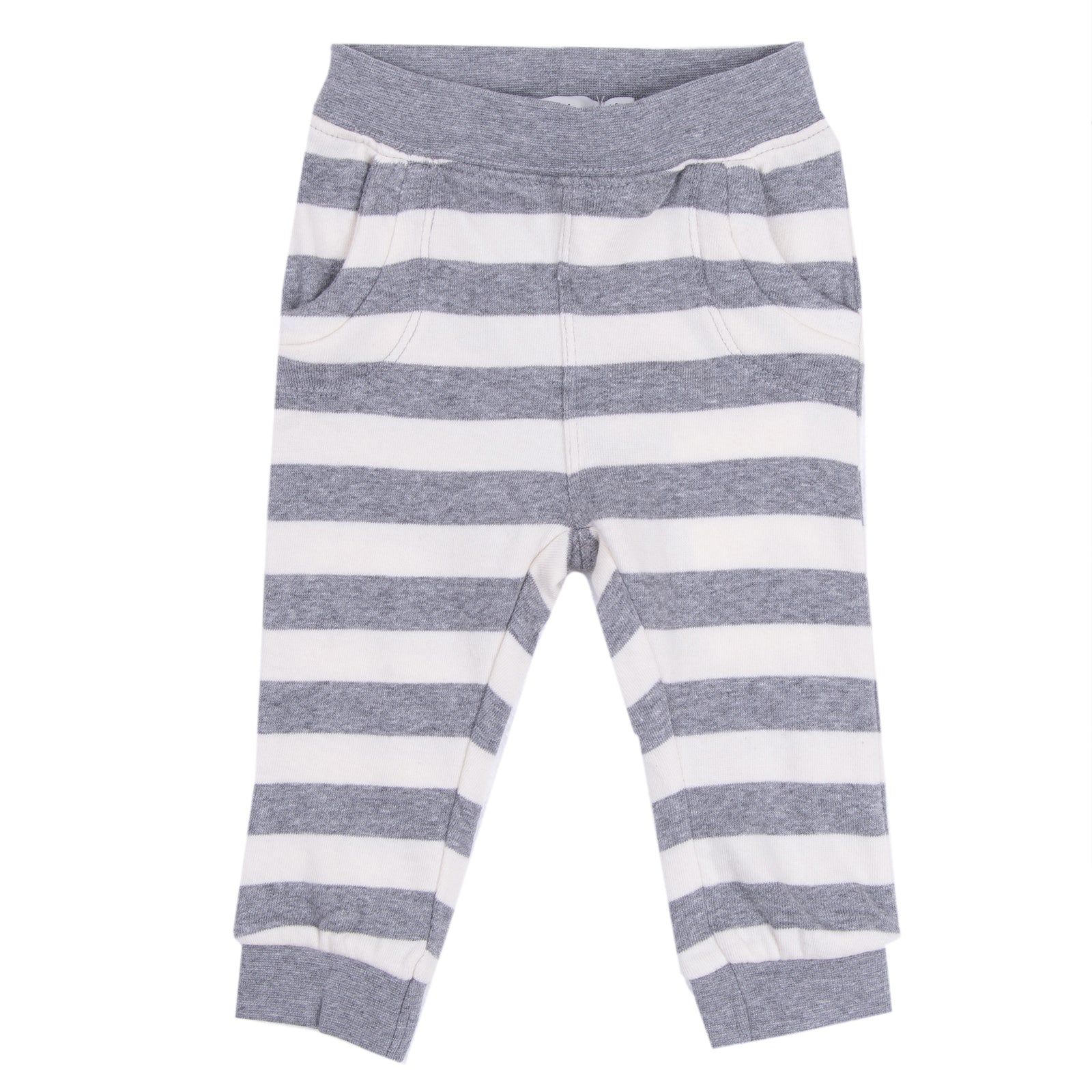NAME IT Sweat Trousers Size 4-6M / 68CM Striped Adjustable Waist Cuffed gallery main photo