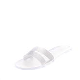 BADGLEY MISCHKA Rubber Slide Sandals EU 40 UK 7 US 9 Transparent Glitter Cut Out gallery photo number 2