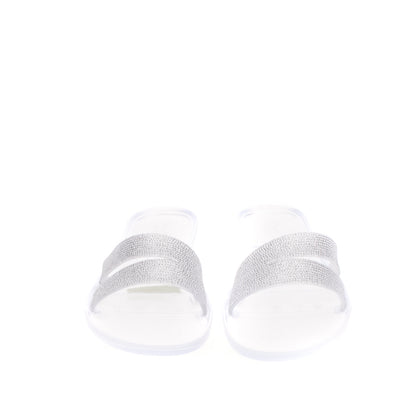BADGLEY MISCHKA Rubber Slide Sandals EU 40 UK 7 US 9 Transparent Glitter Cut Out gallery photo number 3