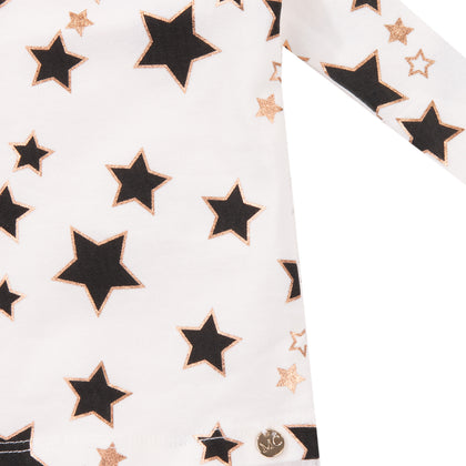 MICROBE T-Shirt Top Size 6M Coated & Printed Stars gallery photo number 3