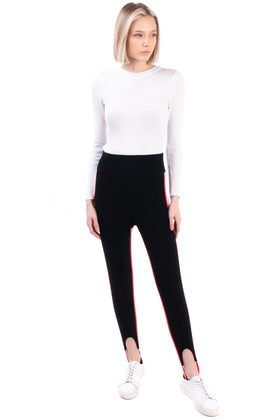 RRP €655 CALVIN KLEIN 205W39NYC Knitted Stirrup Trousers Size S Wool Blend gallery photo number 2