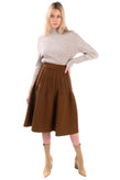 RRP €1510 ROCHAS Angora & Wool A-Line Skirt Size FR 38 / S Pintucked Pleats gallery photo number 2