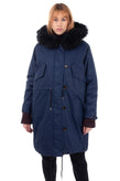 RRP €200 5PREVIEW Parka Coat Size M Padded Hooded Faux Fur Trim gallery photo number 1