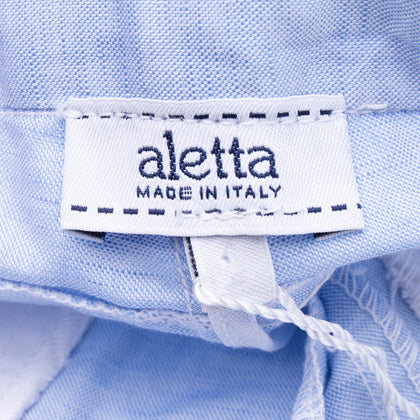 ALETTA Bermuda Shorts Size 6M / 68CM Linen Blend Adjustable Waist Made in Italy gallery photo number 3