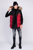 RRP €1085 DSQUARED2 Down Puffer Gilet Size IT 50 / L Raccoon Fur Trim Hooded gallery photo number 2