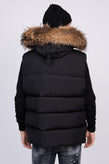 RRP €1085 DSQUARED2 Down Puffer Gilet Size IT 50 / L Raccoon Fur Trim Hooded gallery photo number 5
