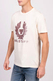 BELSTAFF COTELAND T-Shirt Top US-UK38 IT48 M Worn Look Printed Front Crew Neck gallery photo number 4