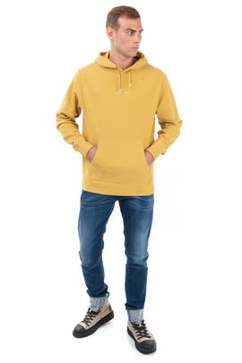 BELSTAFF Hoodie Size L Yellow Embroidered Logo Long Sleeve RRP €190