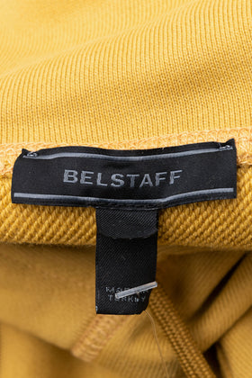 BELSTAFF Hoodie Size L Yellow Embroidered Logo Long Sleeve RRP €190 gallery photo number 7