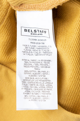BELSTAFF Hoodie Size L Yellow Embroidered Logo Long Sleeve RRP €190 gallery photo number 8