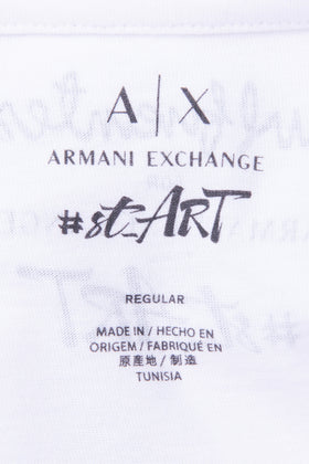 ARMANI EXCHANGE x PAUL FUENTES T-Shirt Top Size L Lion Skate Print Crew Neck gallery photo number 6