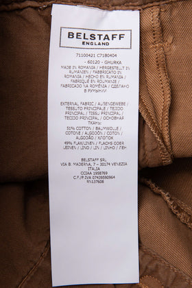 RRP €140 BELSTAFF OFFICER Chino Shorts W32 Linen Blend Garment Dye Zip Fly gallery photo number 8