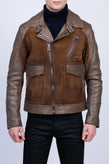 BELSTAFF CHARLIE Suede Leather Biker Jacket US-UK38 IT48 M RRP€1295 Waxed Zipped gallery photo number 3