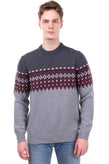 RRP €175 HACKETT Cashmere & Merino Wool Jumper Size L Fair Isle Made in Italy gallery photo number 4