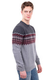 RRP €175 HACKETT Cashmere & Merino Wool Jumper Size L Fair Isle Made in Italy gallery photo number 5