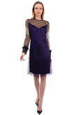 RRP €2025 NINA RICCI Lace Evening Dress US4 FR36 XS Ruffle Made in France gallery photo number 2