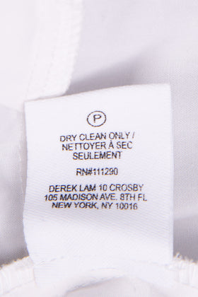 RRP€225 DEREK LAM 10 CROSBY Shirttail Vest Top Size 2 S Overlay Fringe Crew Neck gallery photo number 9