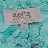 ALETTA Bolero Size 6Y 116CM Lace See Through Rhinestone Round Neck Made in Italy gallery photo number 5