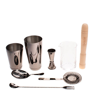 RRP €145  THE COLLECTION BAR TOOLS By TESS POSTHUMUS Cocktail Bar Tool Set Black