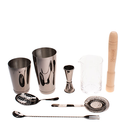 RRP €145  THE COLLECTION BAR TOOLS By TESS POSTHUMUS Cocktail Bar Tool Set Black gallery photo number 1