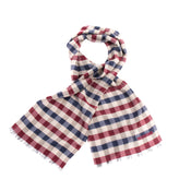 RRP €250 MISSONI Long Shawl/Wrap Scarf Wool Blend Gingham Logo Made in Italy gallery photo number 1
