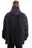 RRP €480 YEZZY SEASON 5 Oversized Shirt Jacket Size M Bobbling Look Check Hooded gallery photo number 5